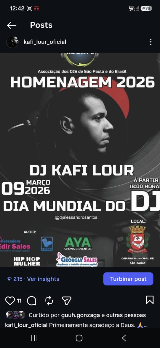 Homenagem 2026 — Dia Mundial do DJ